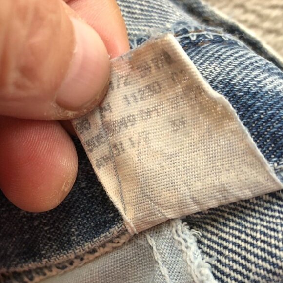 Vintage Womens Jeans Size 12 Long Straight Leg Pleated Front Blue Denim Casual - Picture 9 of 11